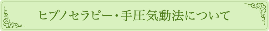 ヒプノセラピー メニュー一覧